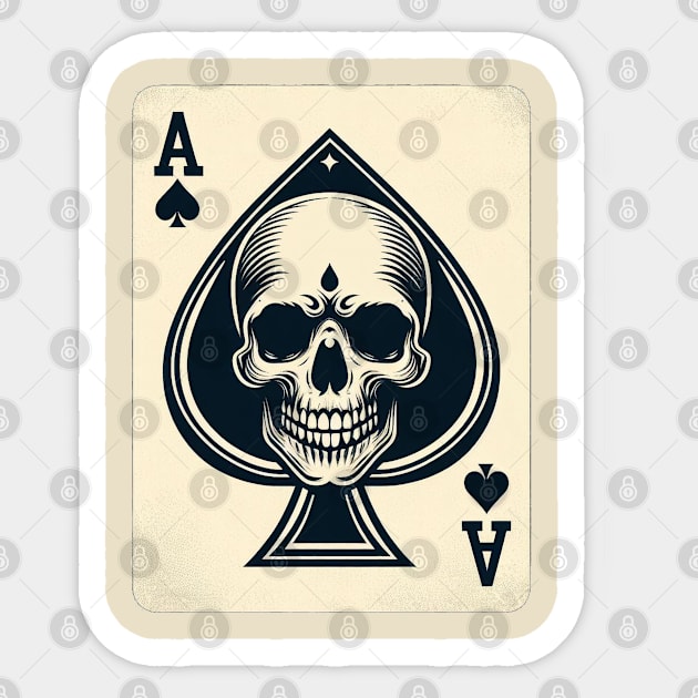 Ace of spades Sticker by Dannysdesigns80 